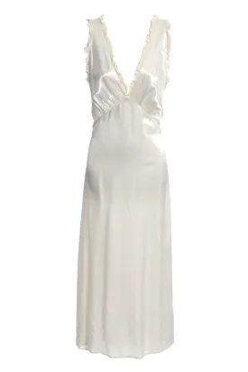 1930's Ivory Silk and Lace Vintage Nightgown