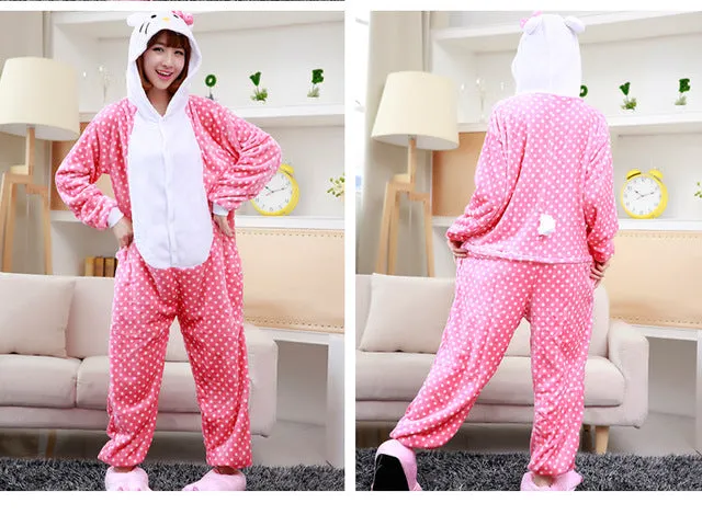 2017 Winter Pajama sets Women pijama unicornio Panda stitch unicornio onesies for adults Animal Pajamas Cartoon Cosplay pyjama