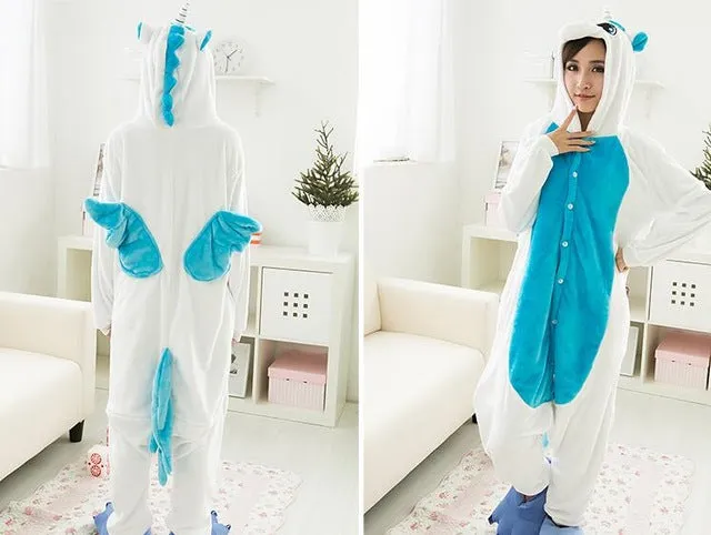 2017 Winter Pajama sets Women pijama unicornio Panda stitch unicornio onesies for adults Animal Pajamas Cartoon Cosplay pyjama