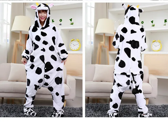 2017 Winter Pajama sets Women pijama unicornio Panda stitch unicornio onesies for adults Animal Pajamas Cartoon Cosplay pyjama