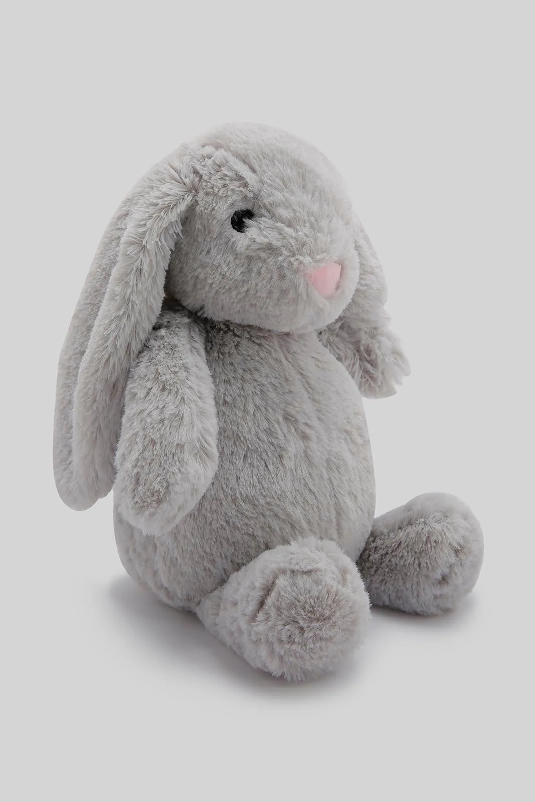 Babies White Blanket With Grey Rabbit (2 Piece)