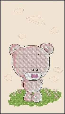 Bear Girl - PDF Free Cross Stitch Pattern