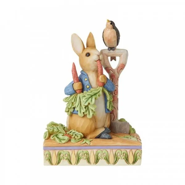 Beatrix Potter by Jim Shore <br> Peter Rabbit Eating Radishes