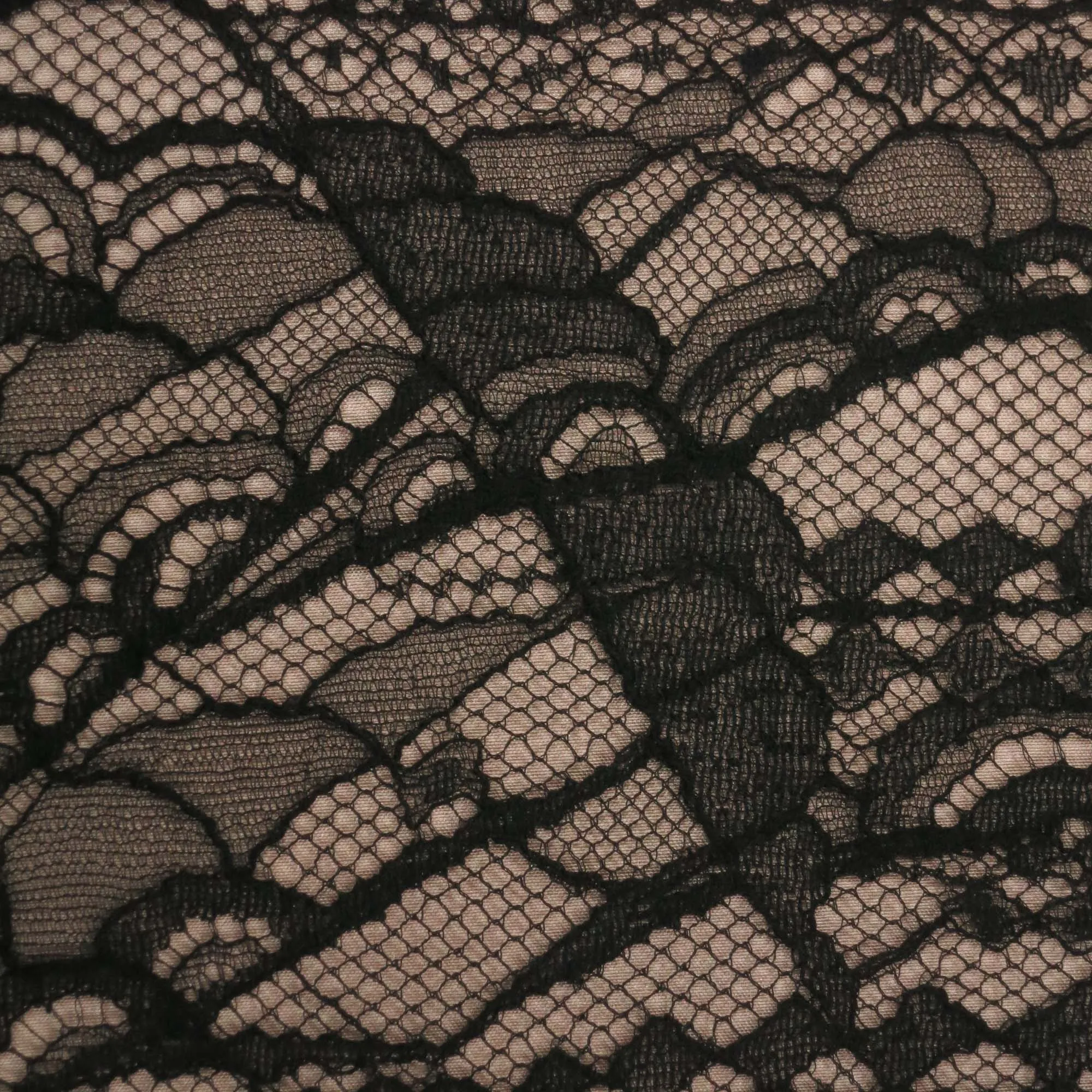 Black Abstract Vintage Solstiss Lace