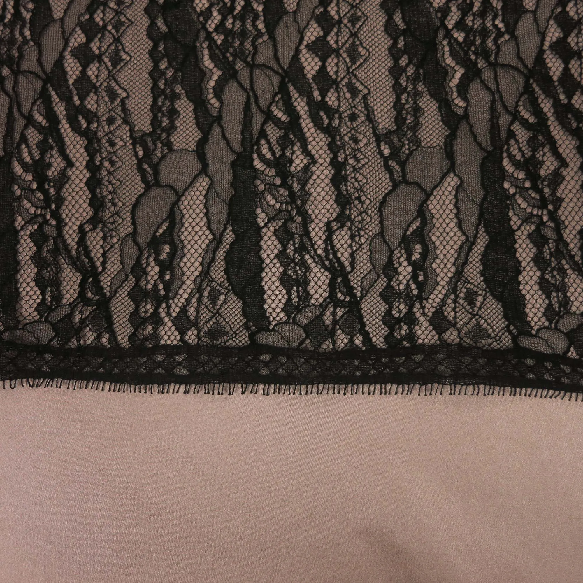 Black Abstract Vintage Solstiss Lace