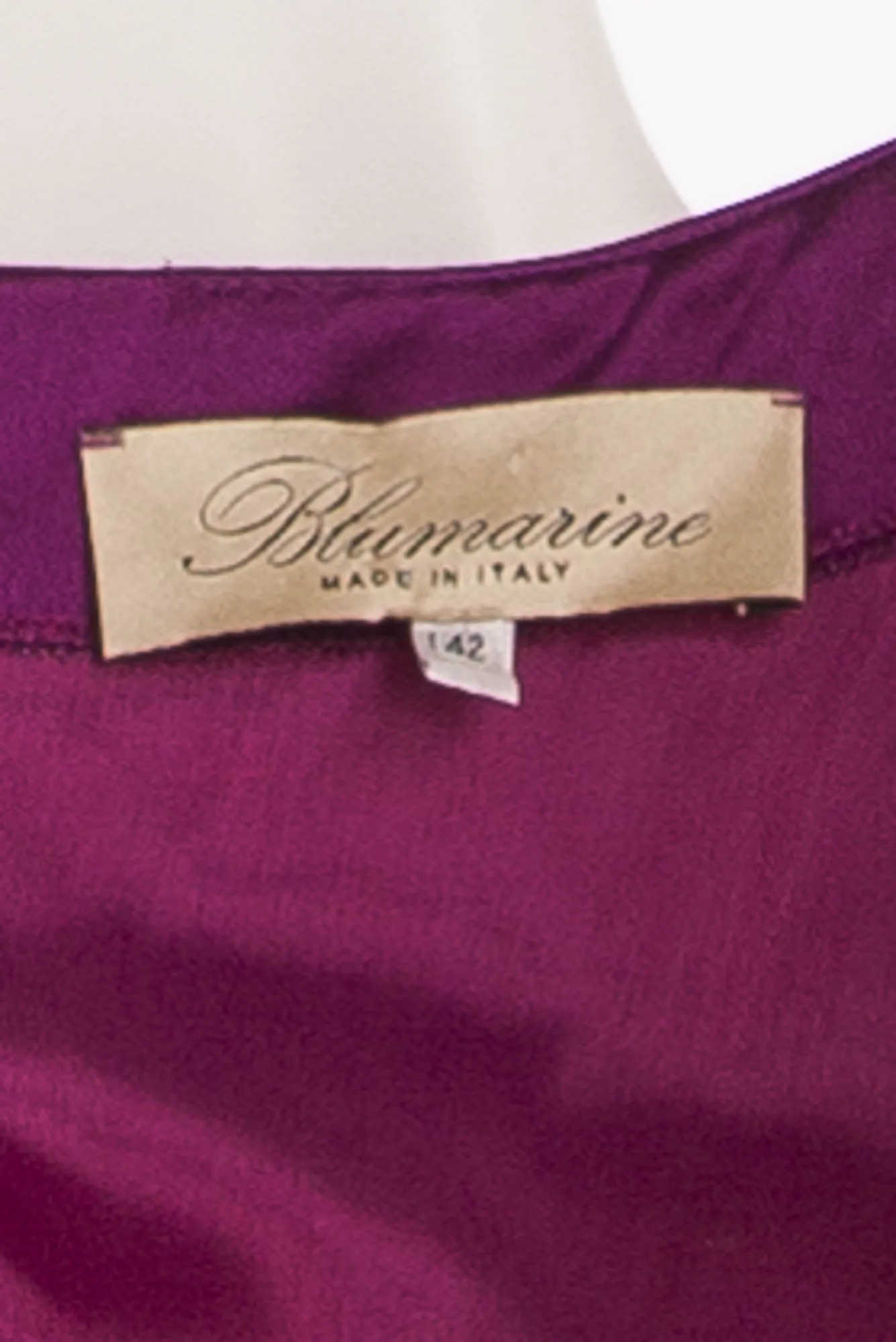 Blumarine - Purple Silk Dress With Necklace - IT 42