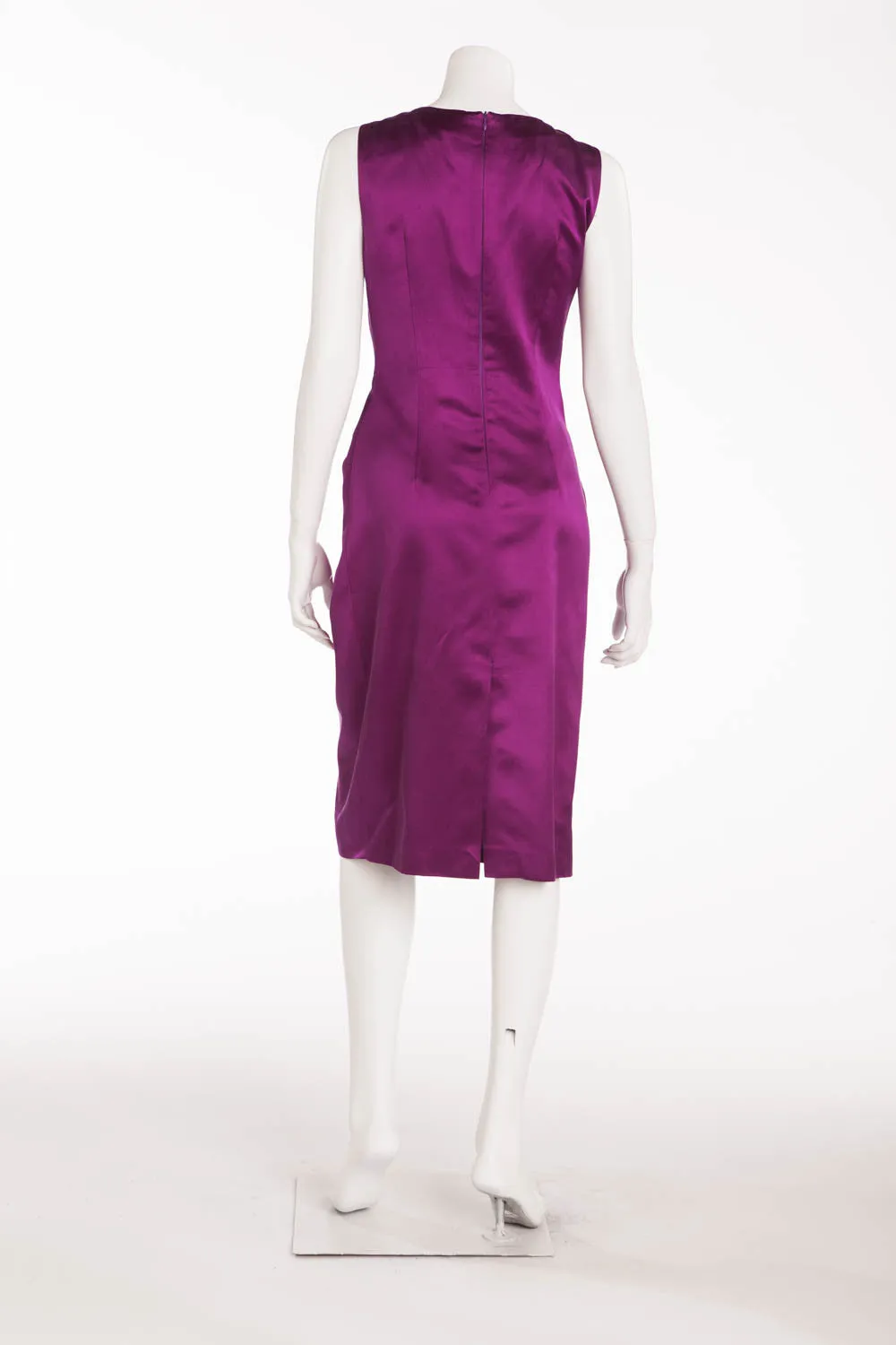 Blumarine - Purple Silk Dress With Necklace - IT 42