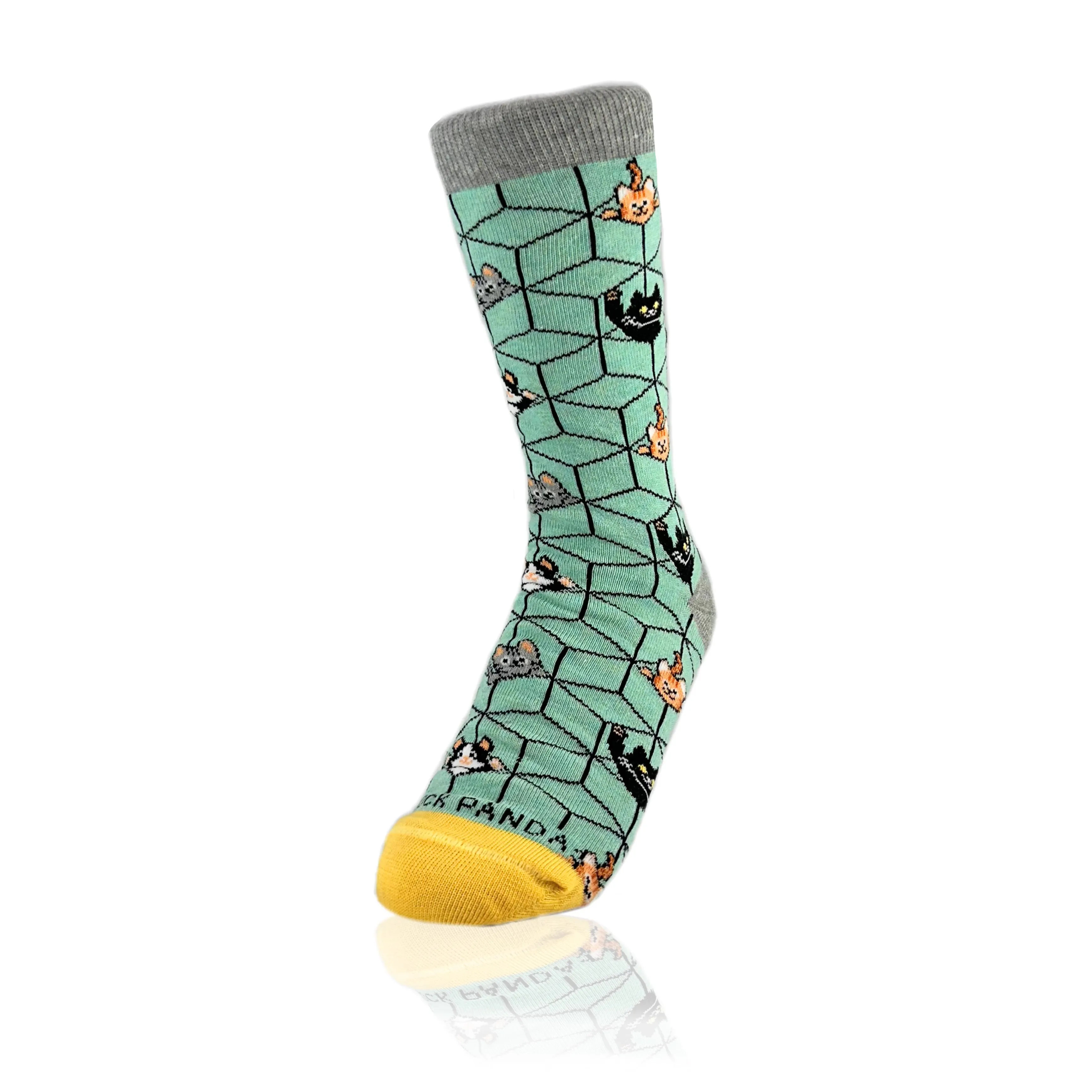 Cats in 3D Socks from the Sock Panda (Adult Small - Shoe Sizes 2-5)