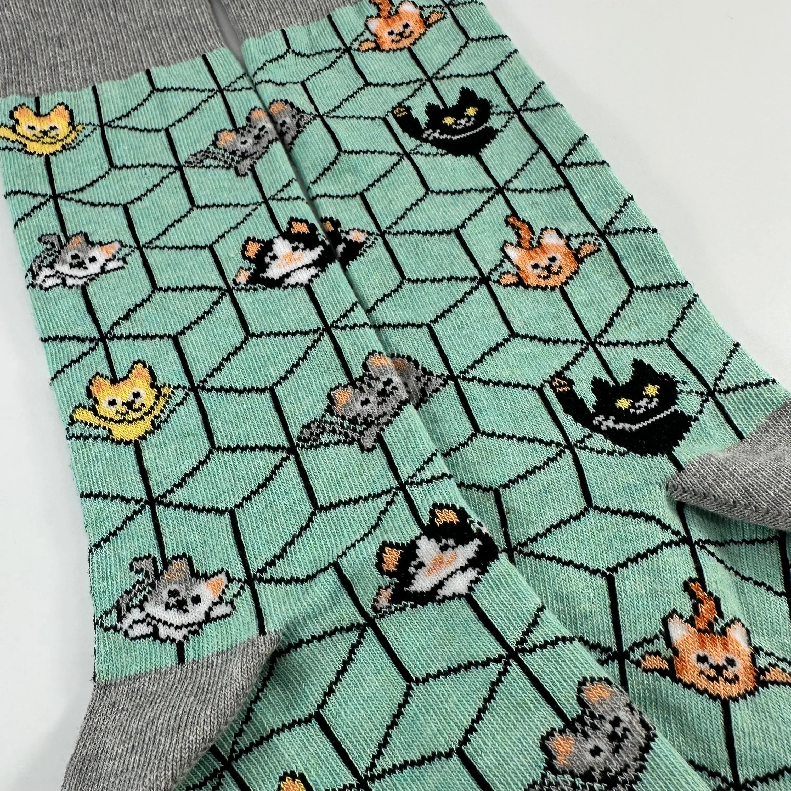 Cats in 3D Socks from the Sock Panda (Adult Small - Shoe Sizes 2-5)