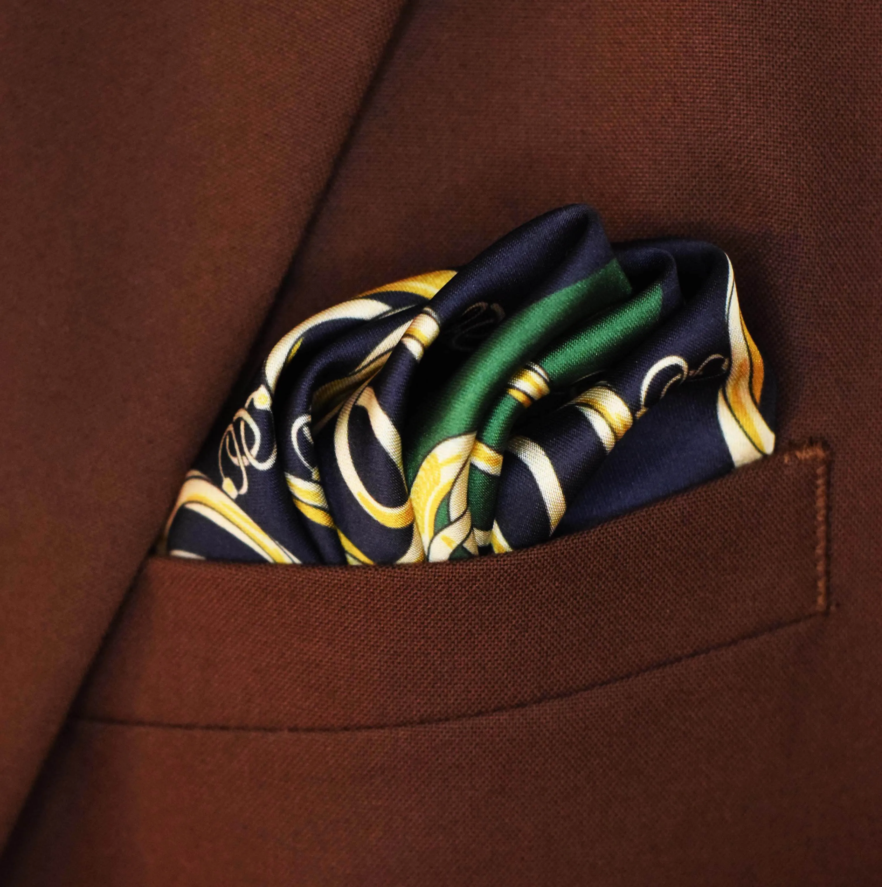 Chain Loop Silk Pocket Squares