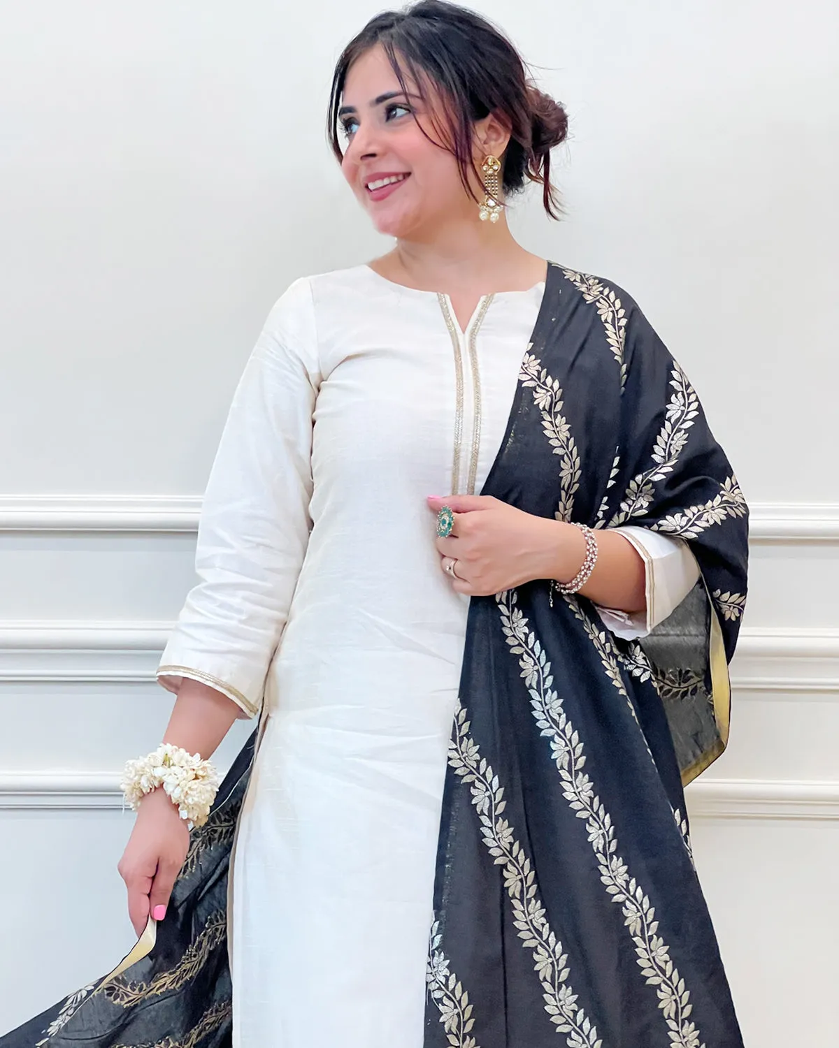 Chanderi Zari Dupatta