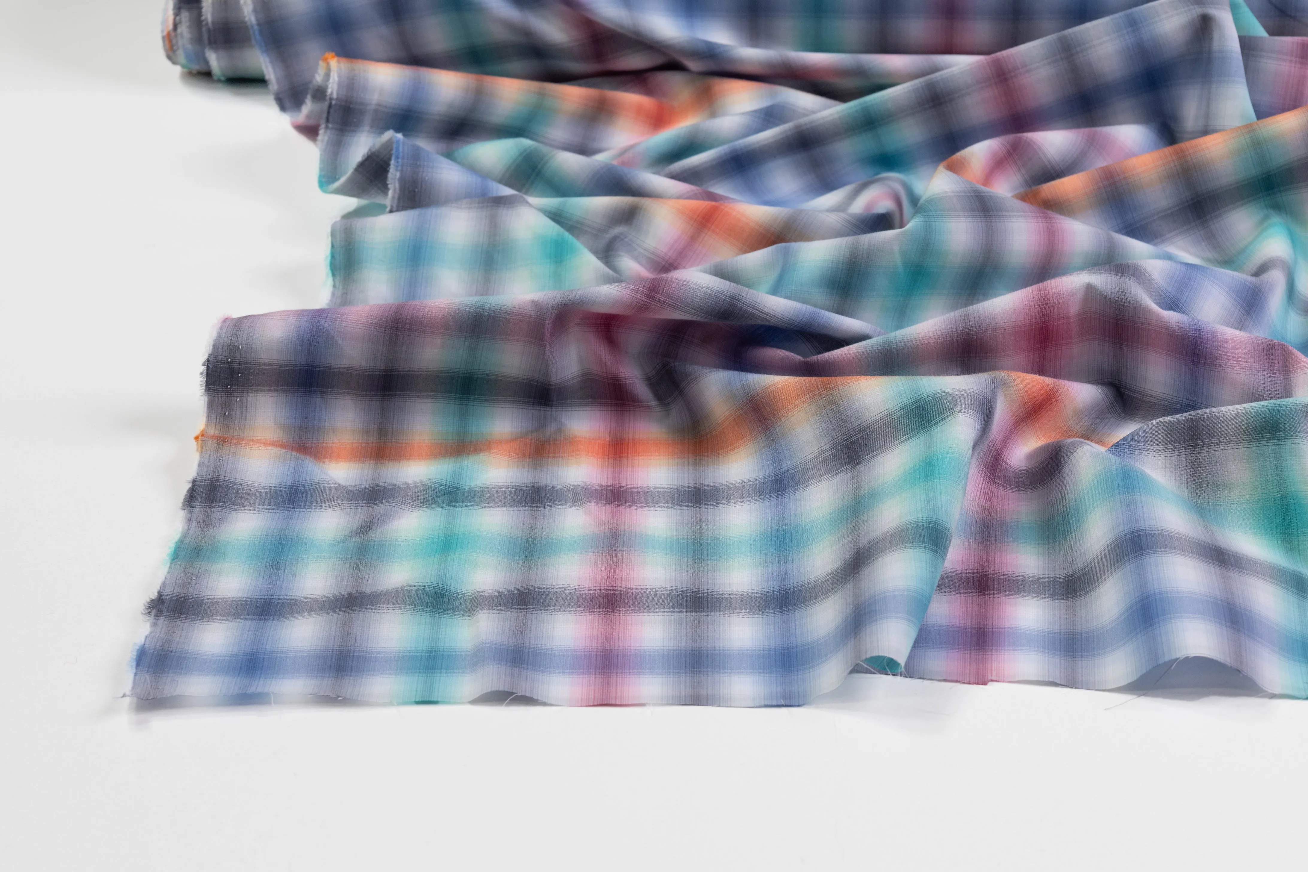 Checked Cotton Shirting - Multicolor