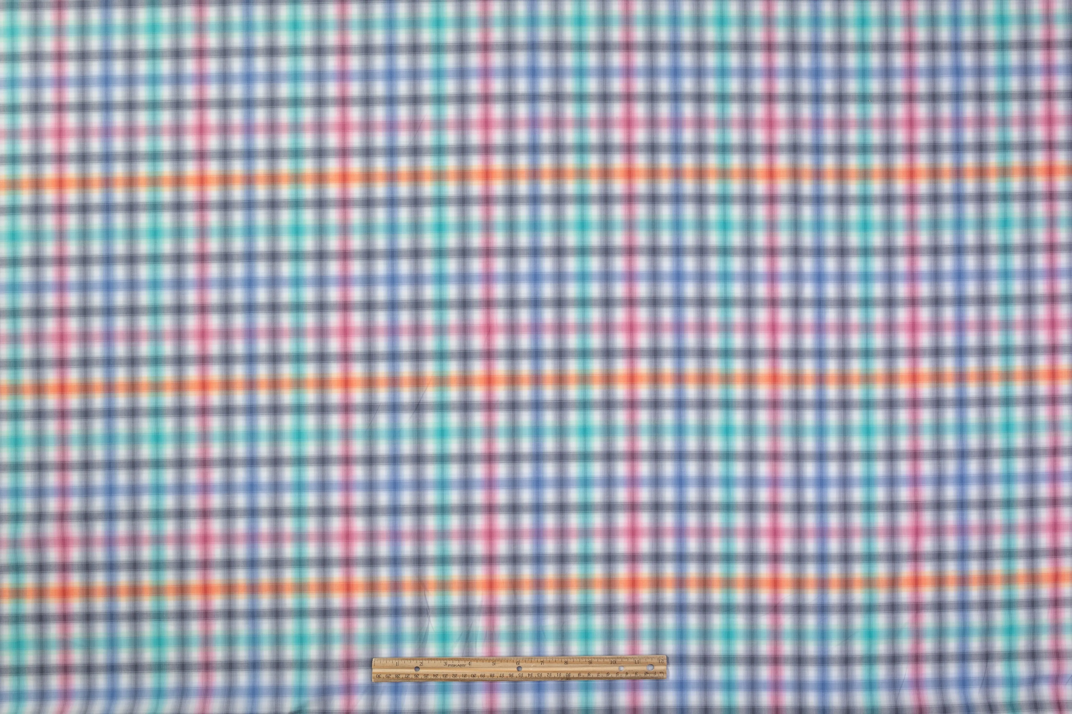 Checked Cotton Shirting - Multicolor