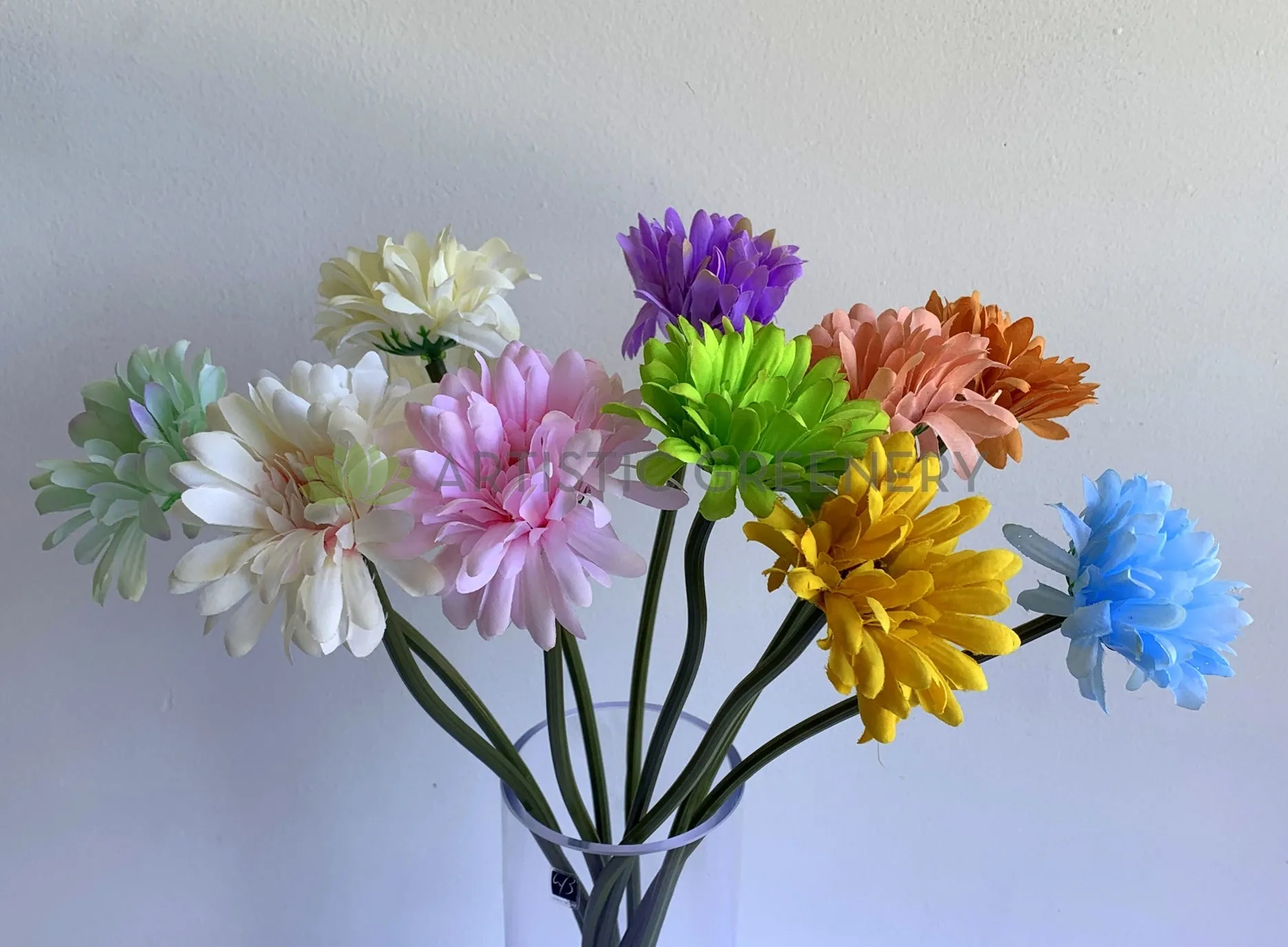 Clearance Stock - F0328 Gerbera Single Stem 48cm 10 colours