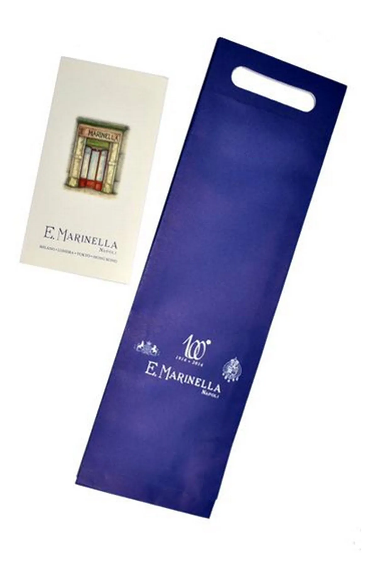 E. Marinella Tie Navy Red Geometric - New Collection