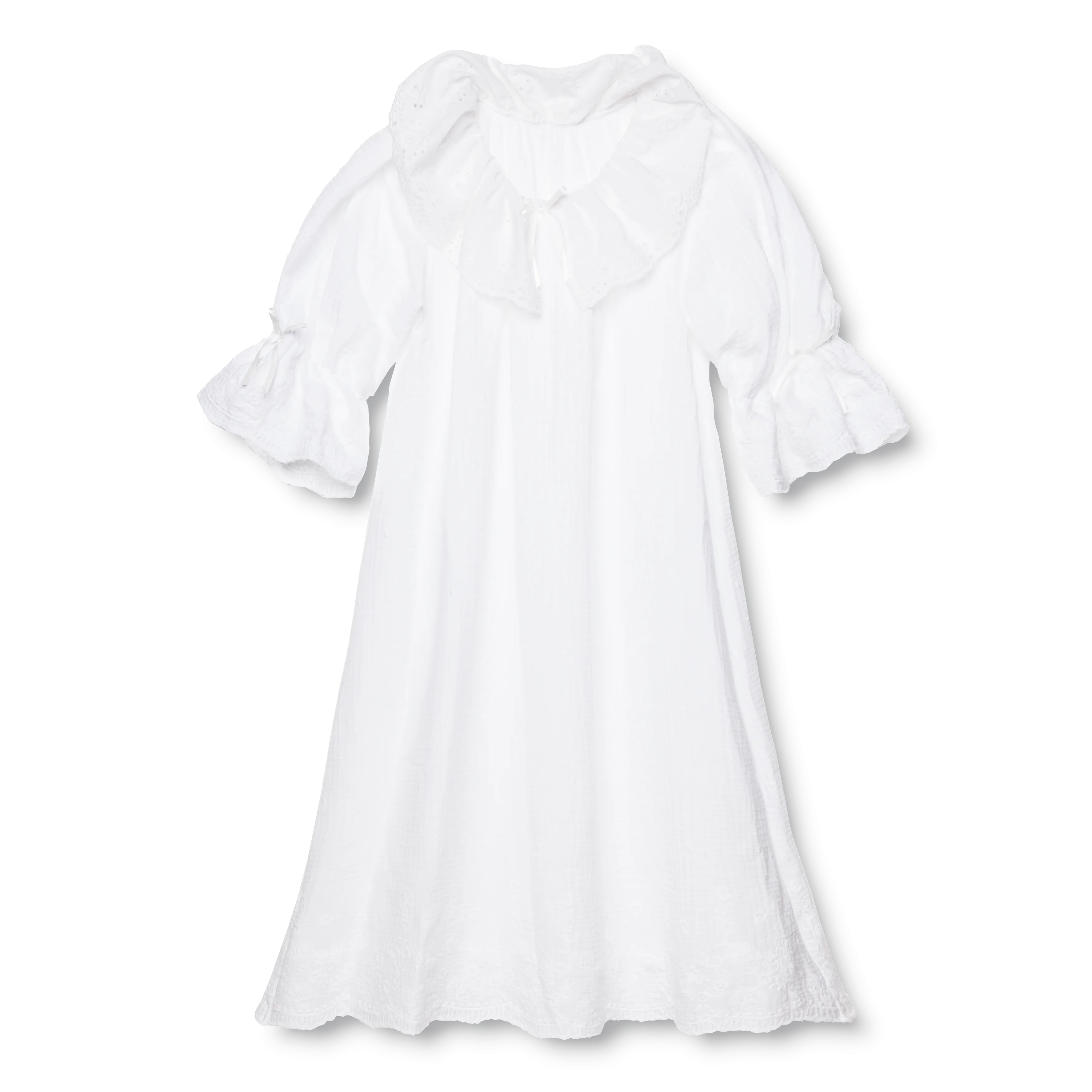 ELIZABETH GIRLS' COTTON NIGHTDRESS WHITE