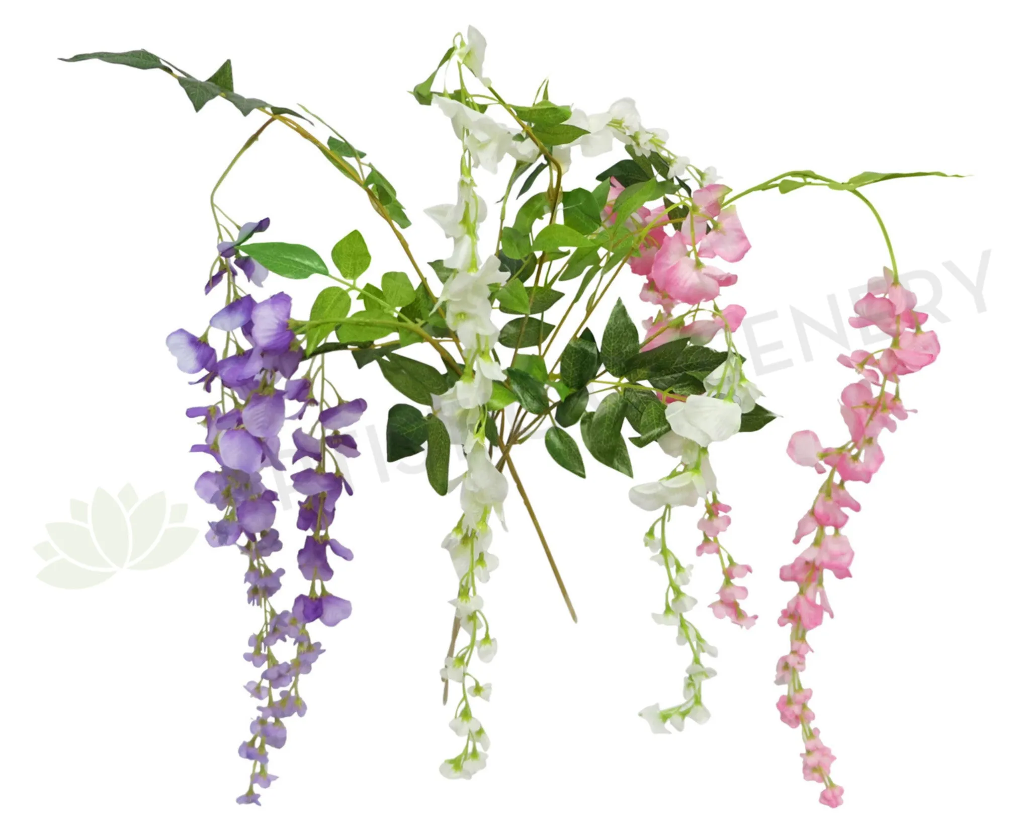 F0157 Hanging Wisteria 100cm 3 Colours