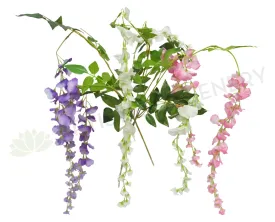 F0157 Hanging Wisteria 100cm 3 Colours