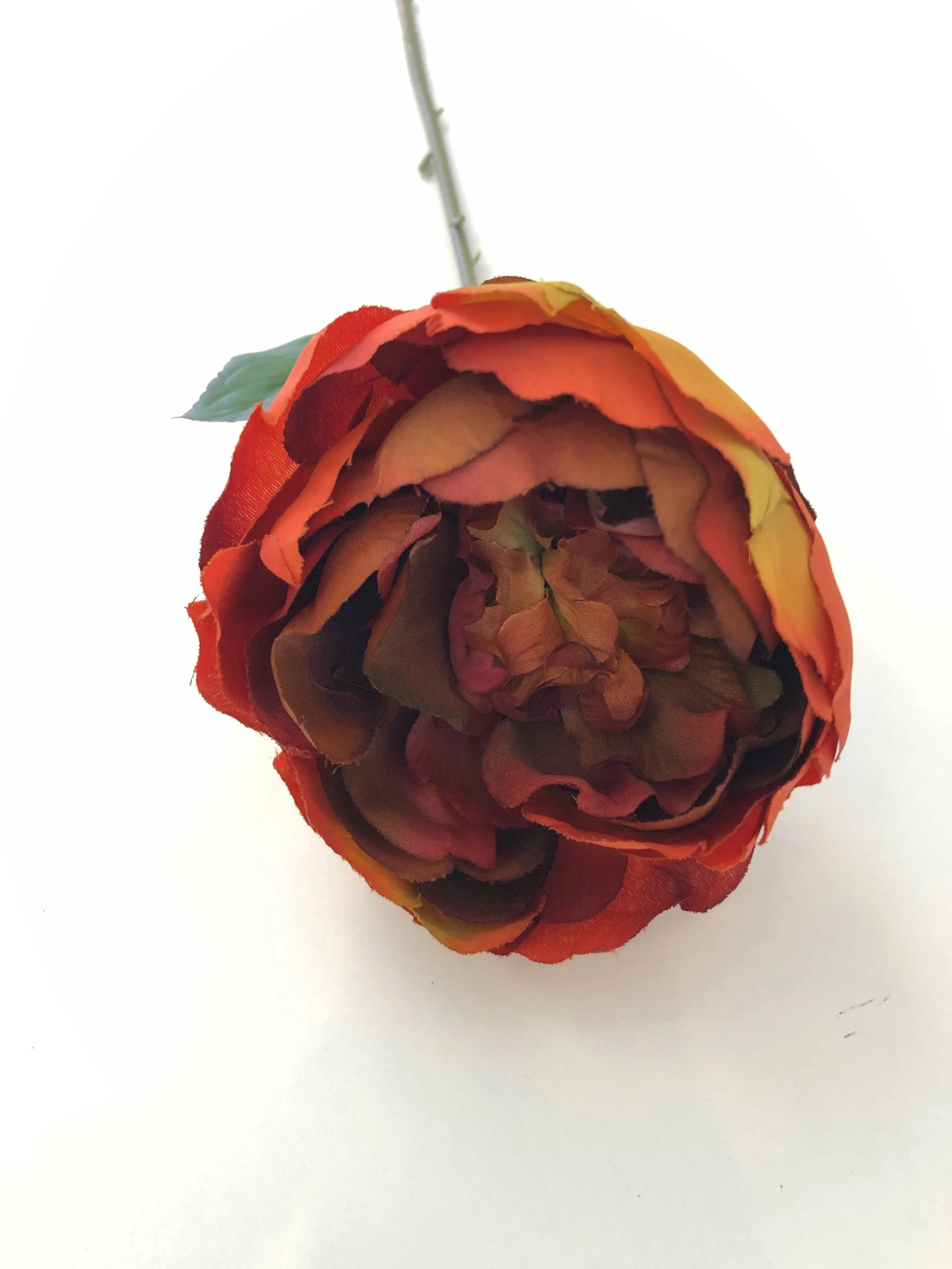 F0266 Rustic Peony Single Stem 64cm 3 Colours (CLEARANCE STOCK)