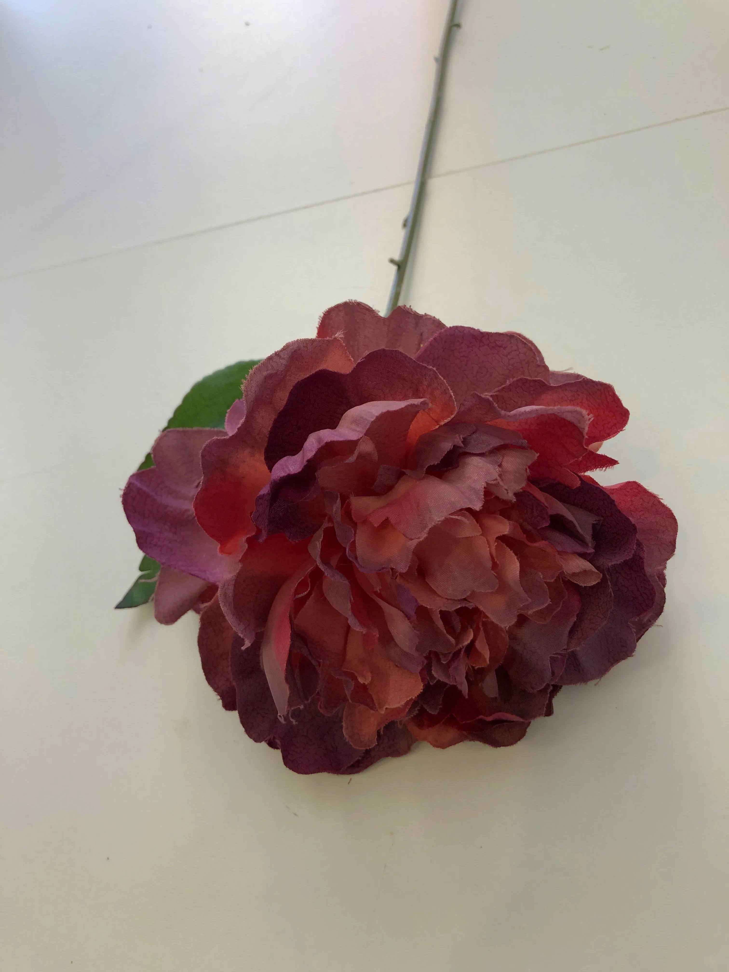 F0266 Rustic Peony Single Stem 64cm 3 Colours (CLEARANCE STOCK)