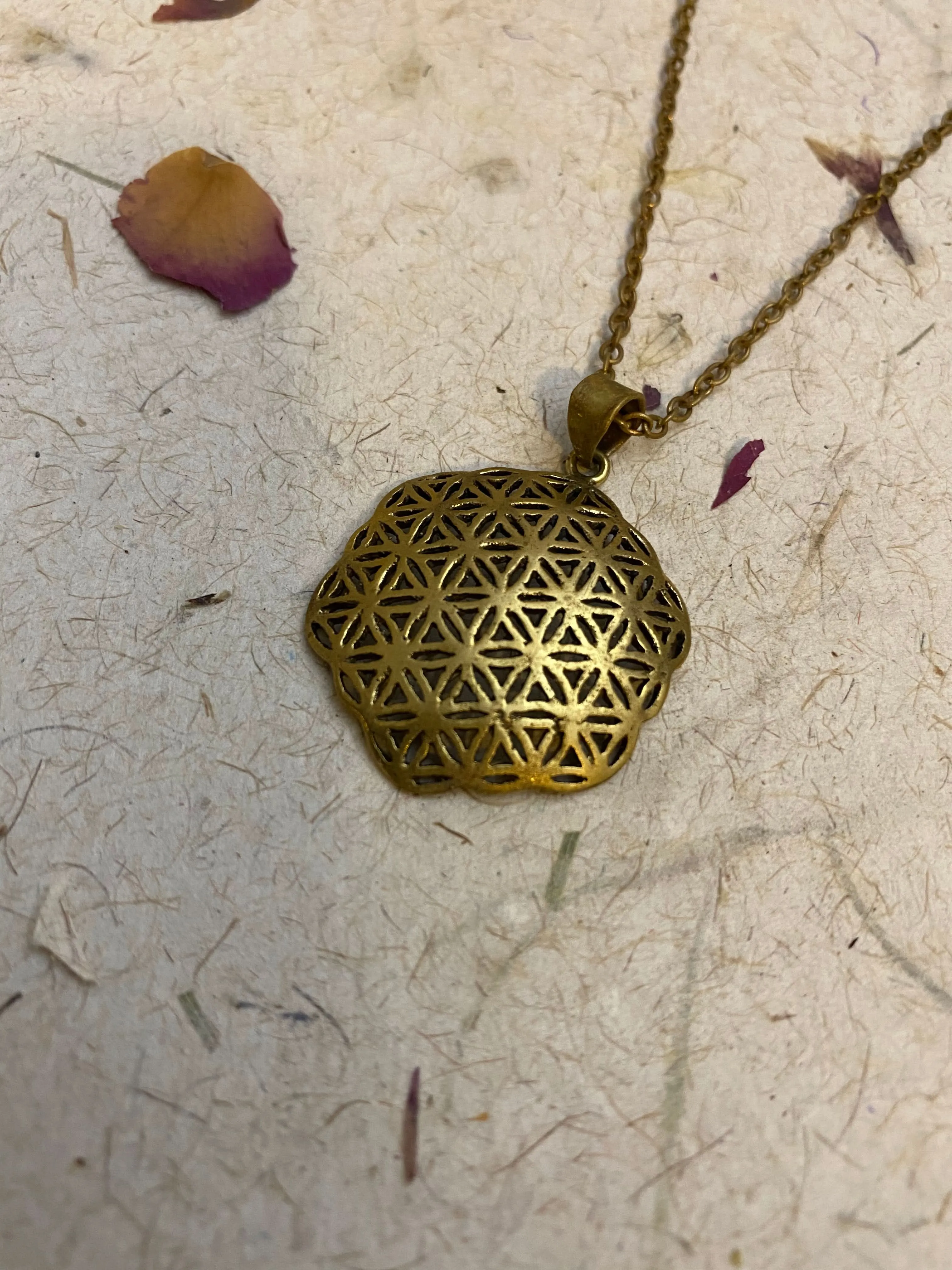 Flower of life Curved Pendant - Wholesale