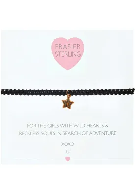 Frasier Sterling Nothing But Love Star Choker in Black