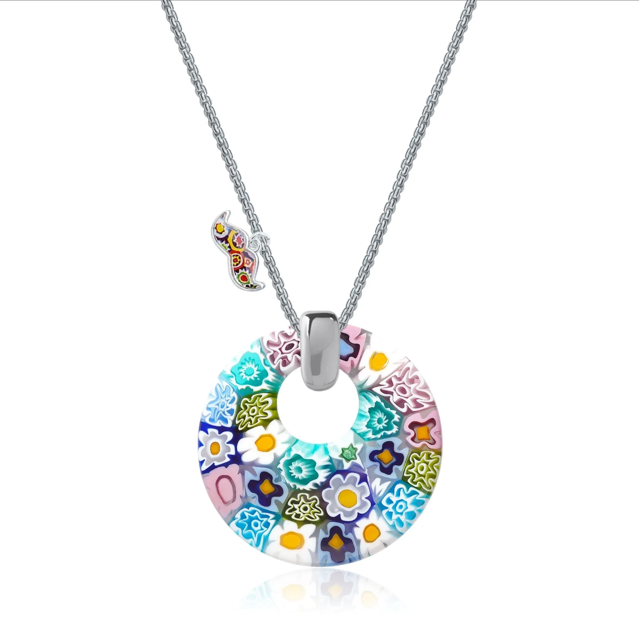 Full of Flowers Donut Pendant