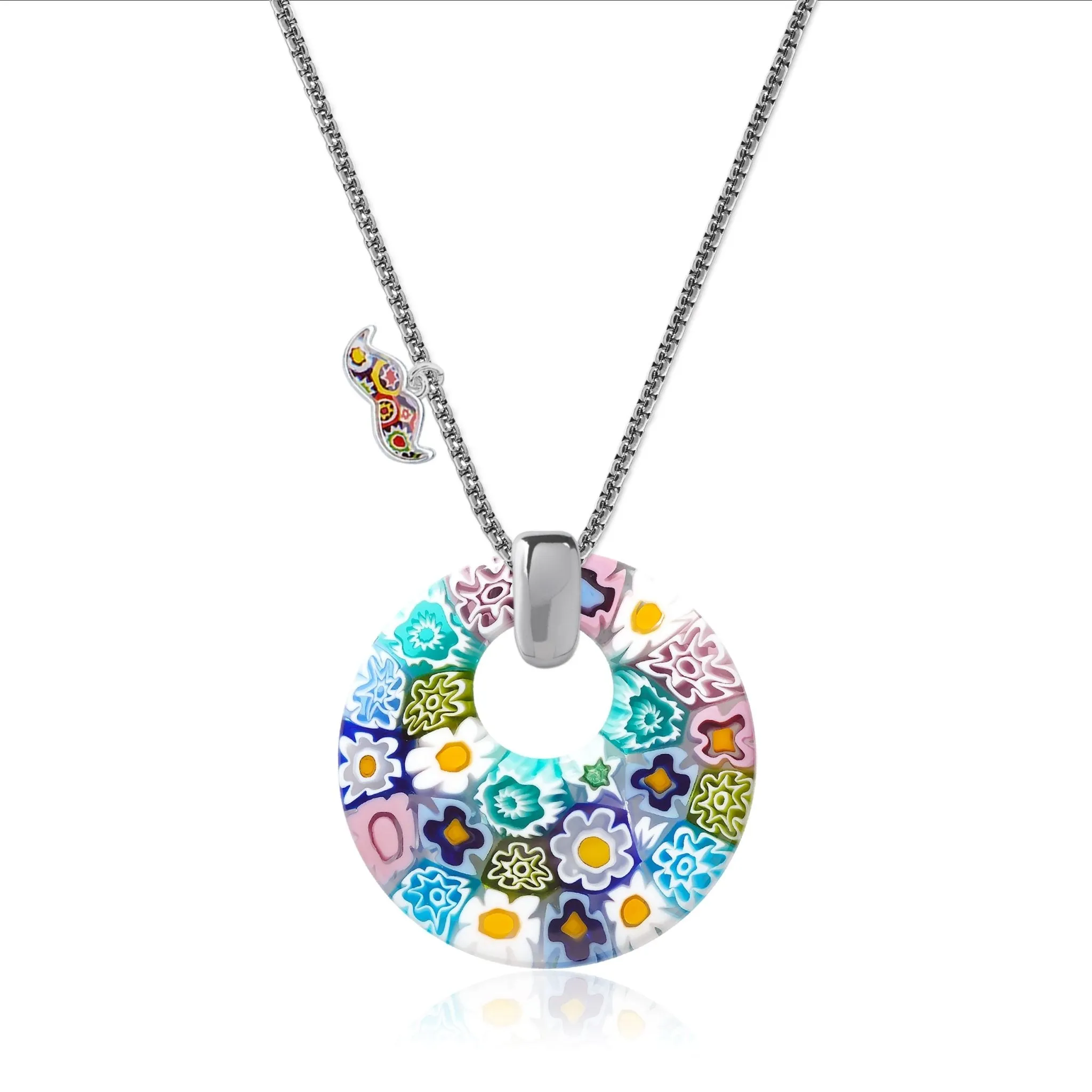 Full of Flowers Donut Pendant