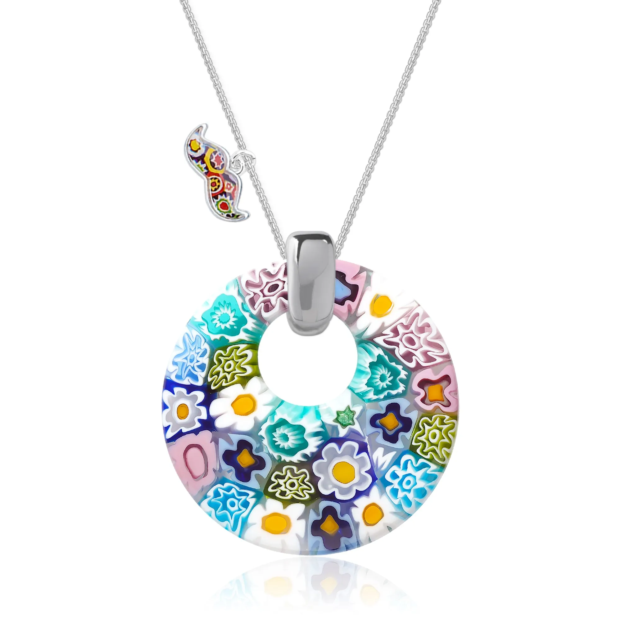 Full of Flowers Donut Pendant