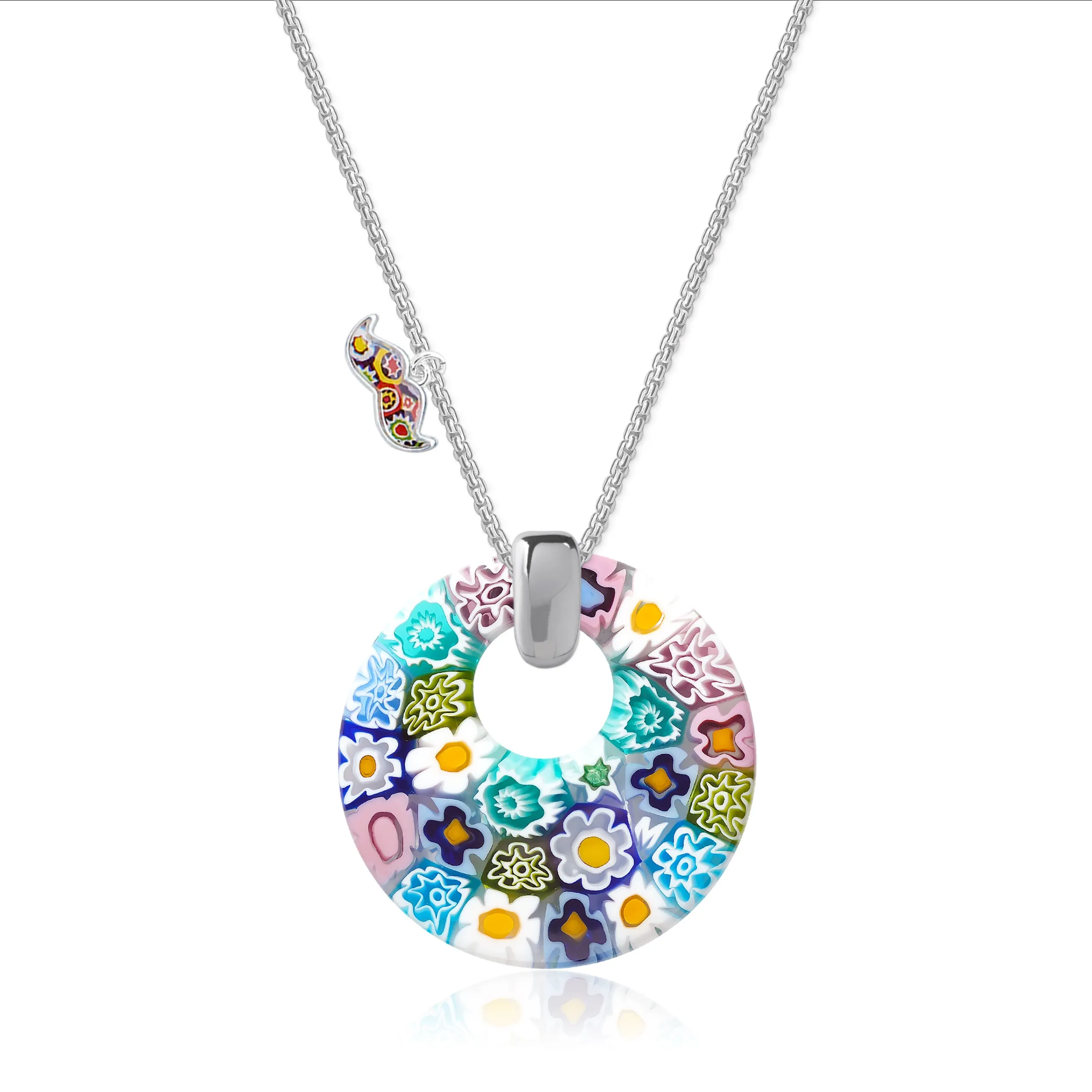 Full of Flowers Donut Pendant