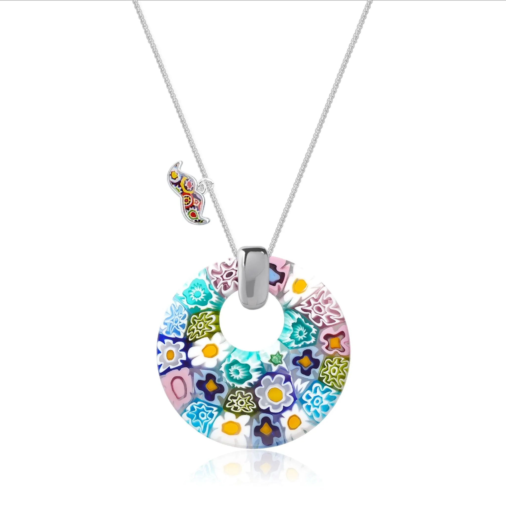 Full of Flowers Donut Pendant