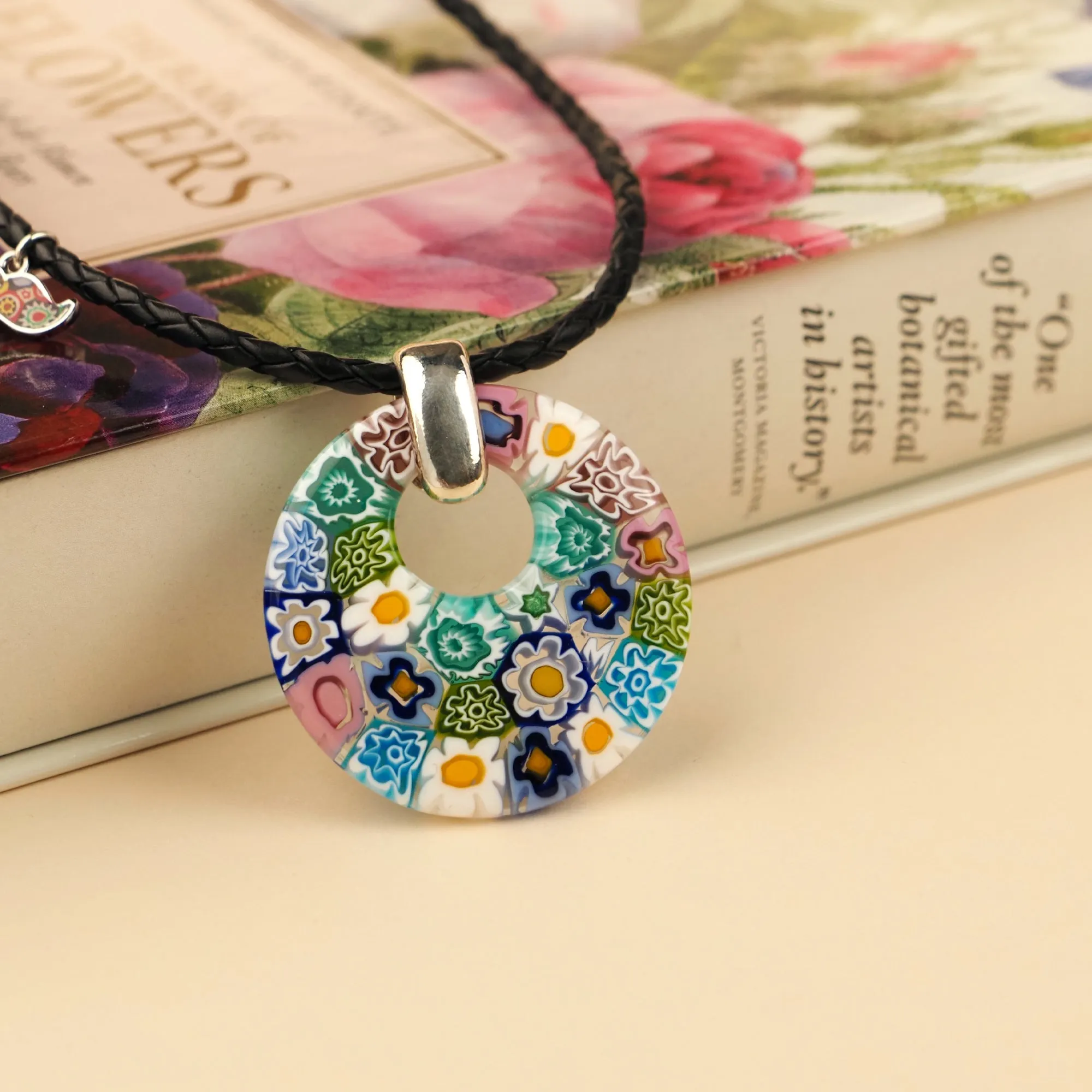 Full of Flowers Donut Pendant