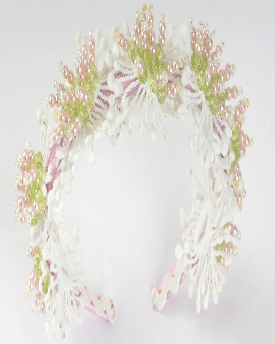 Heliotrope White Bloom Headband