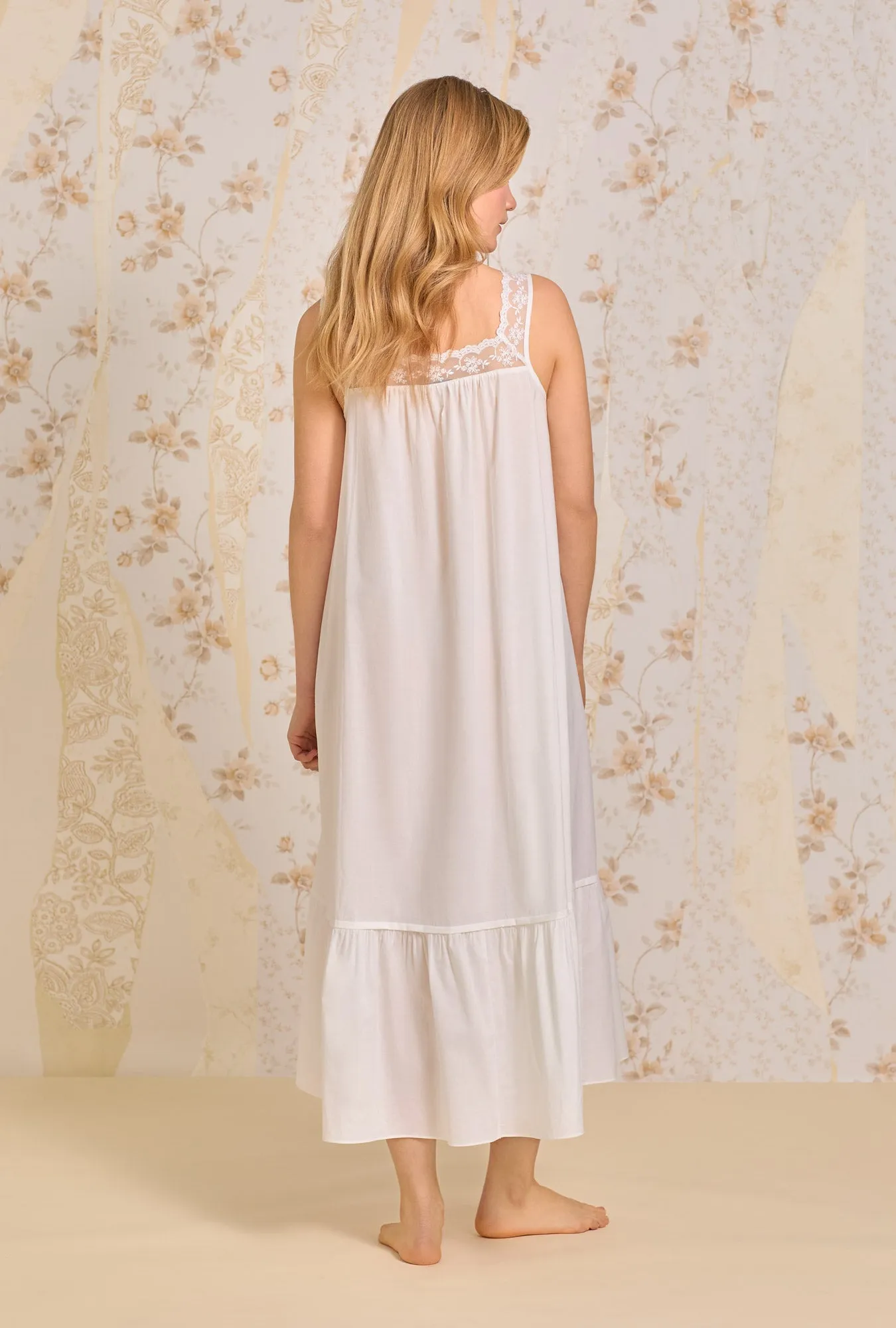 Iconic White "Julia" Cotton Nightgown