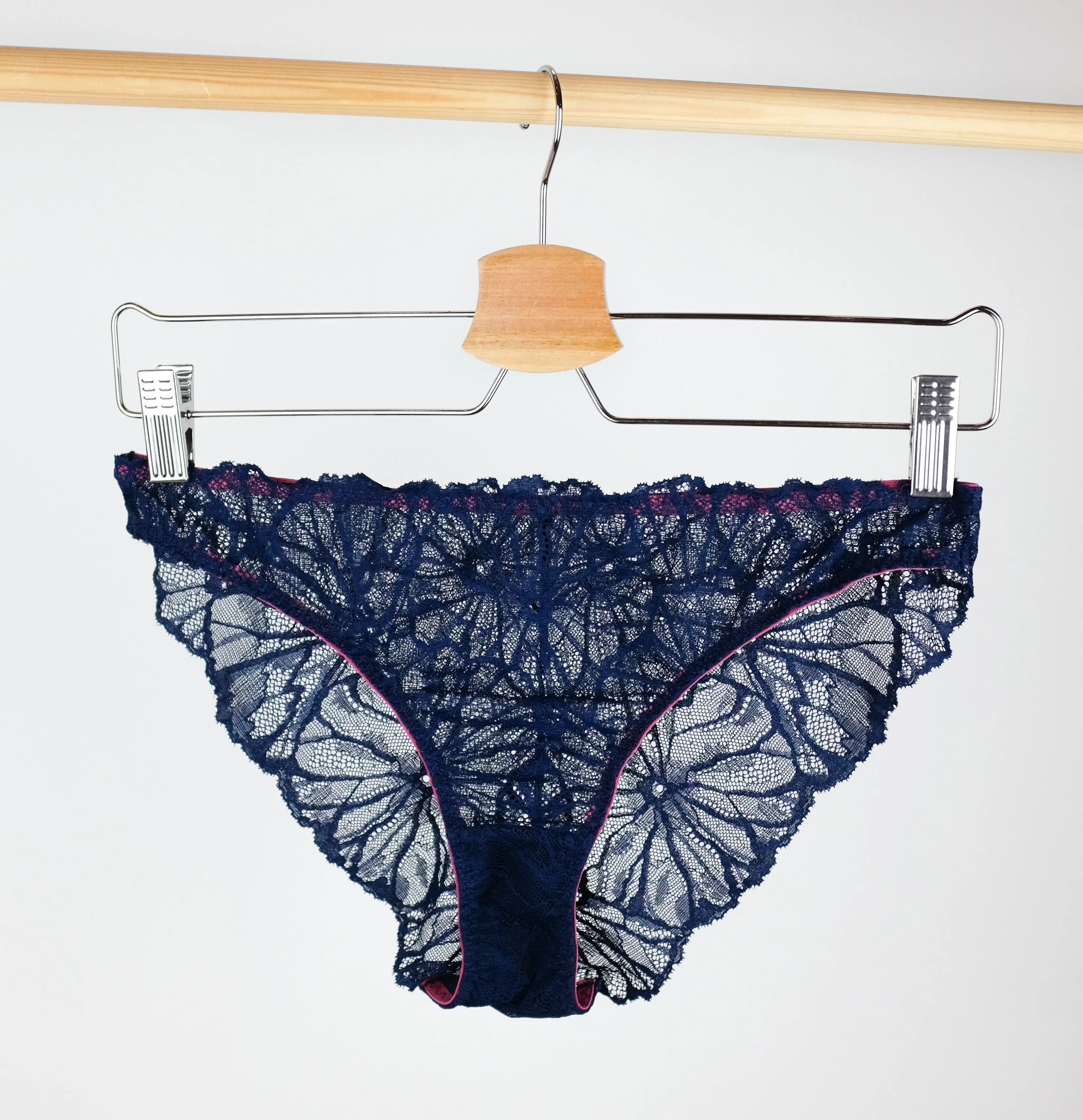 Indigo & rose lace low rise brief