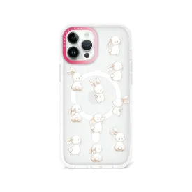 iPhone 12 Pro Max Rabbit Heart Phone Case MagSafe Compatible