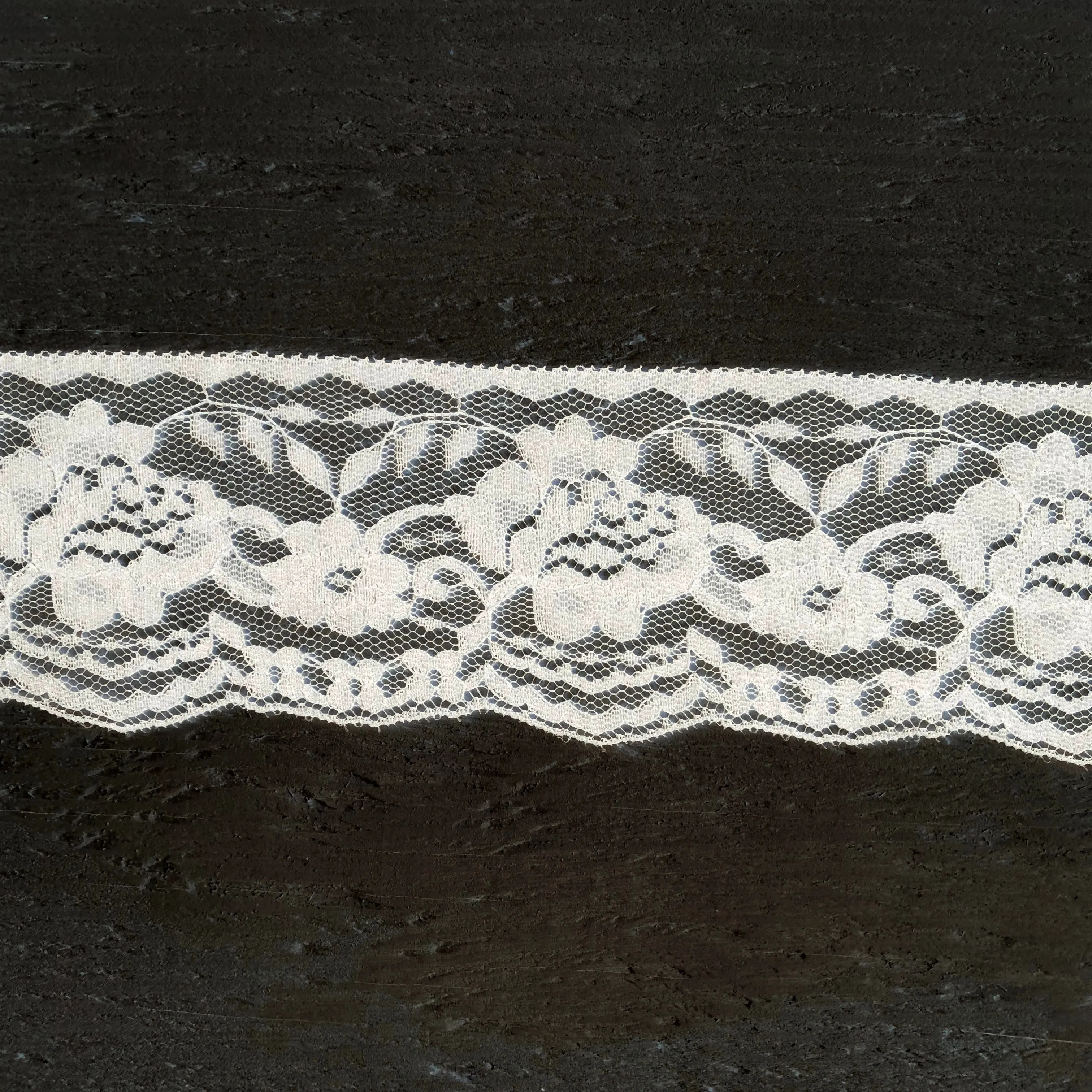 Lace White 50mm - per metre