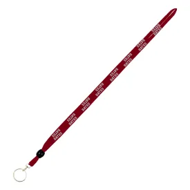 Lanyard 3/8" with Split Ring, Maroon