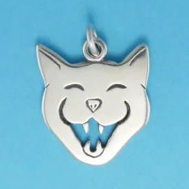 Laughing Cat Face Charm