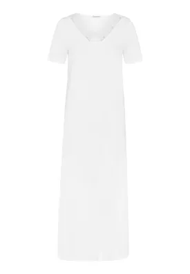 Moments Lace Trim Cotton Nightgown  | White 77933-101