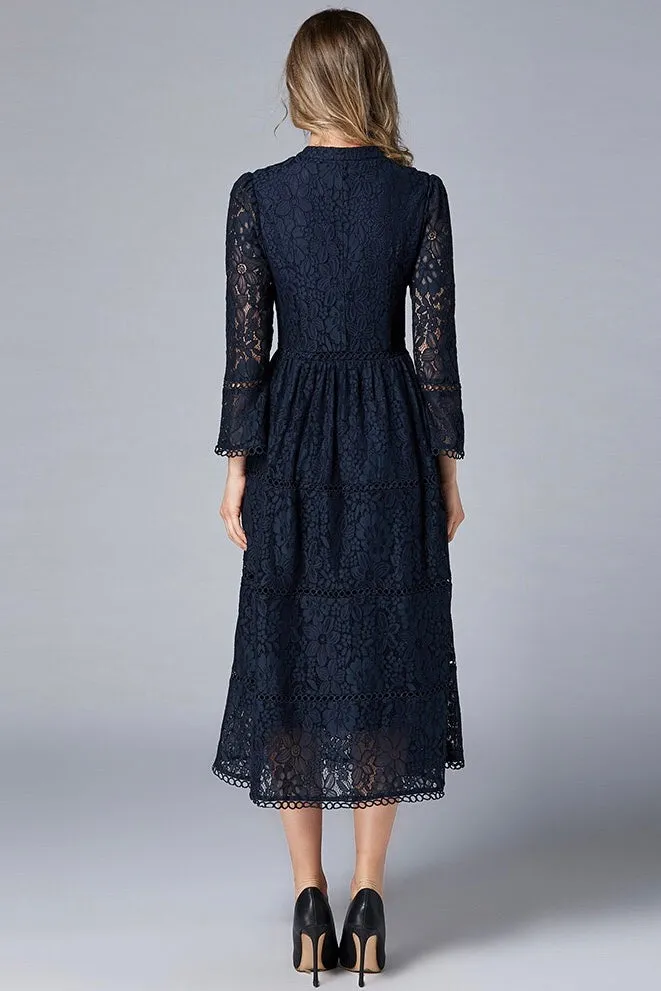 Navy Lace Dress