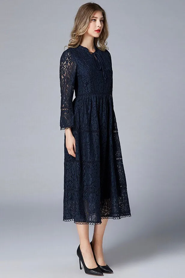 Navy Lace Dress