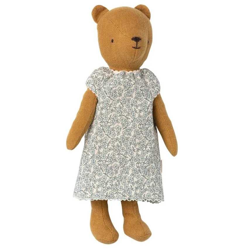 Nightgown for Teddy Mum, Blue Flowers