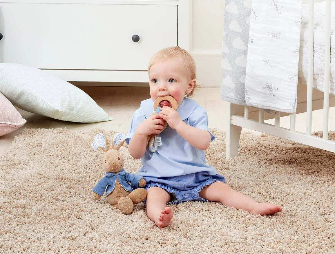 Peter Rabbit Wooden Ring Rattle