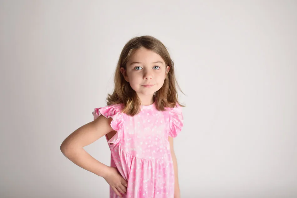 PINK WHITE HEARTS VALENTINE NIGHTGOWN