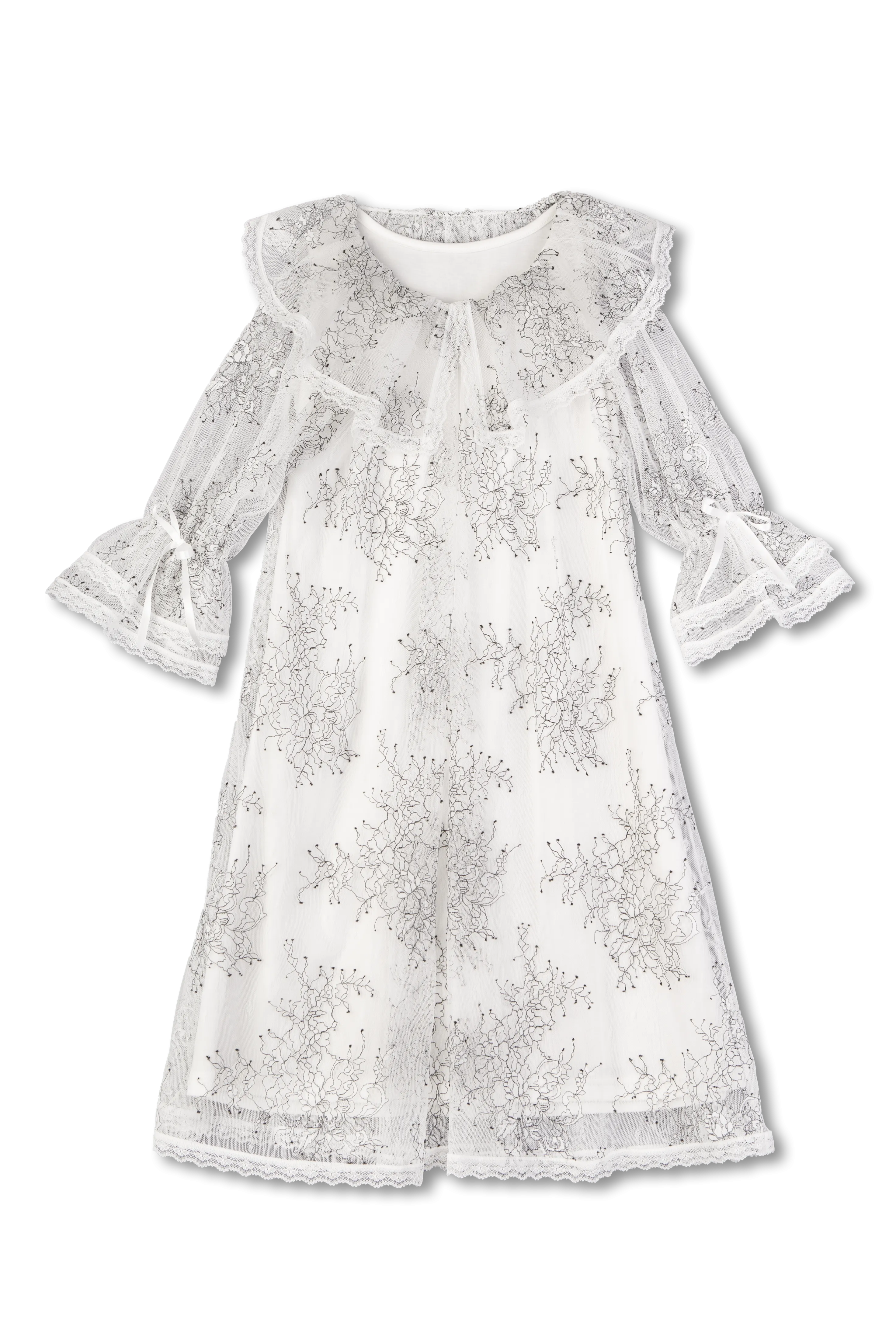 SANDRA - GIRLS' NIGHTGOWN WHITE