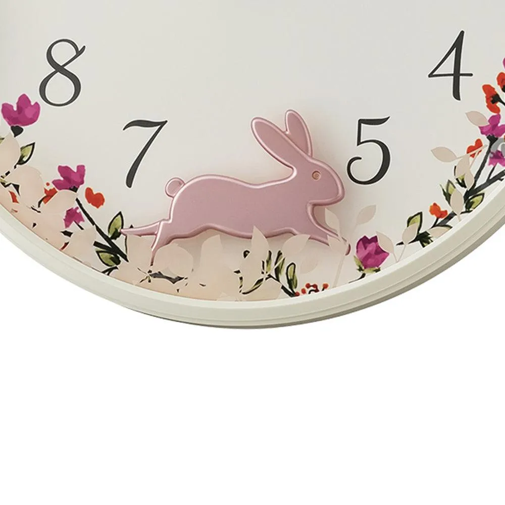 Seiko Wall Clock with Swinging Rabbit Pendulum QXC238