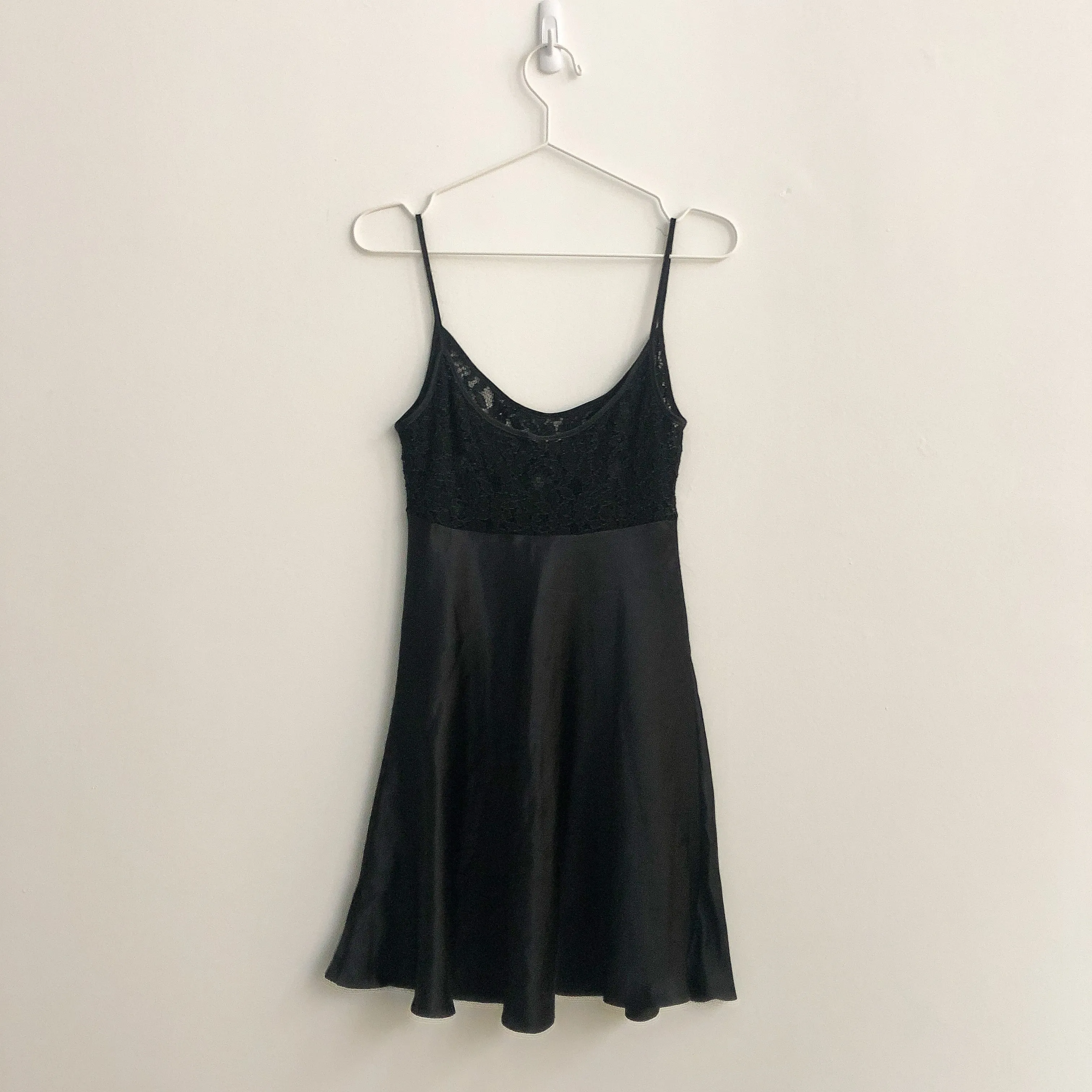 Silk and Lace Mini Nightgown