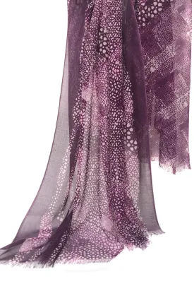 Silk Cashmere  - Purple Ink scarf