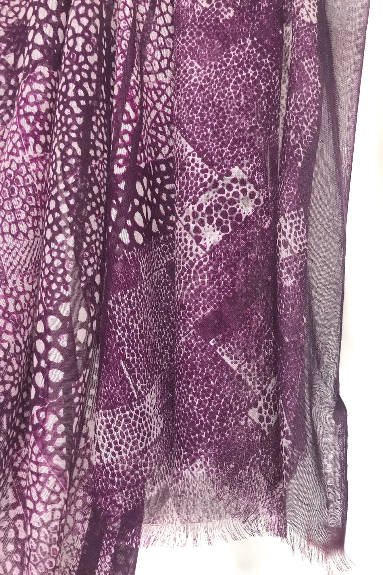 Silk Cashmere  - Purple Ink scarf